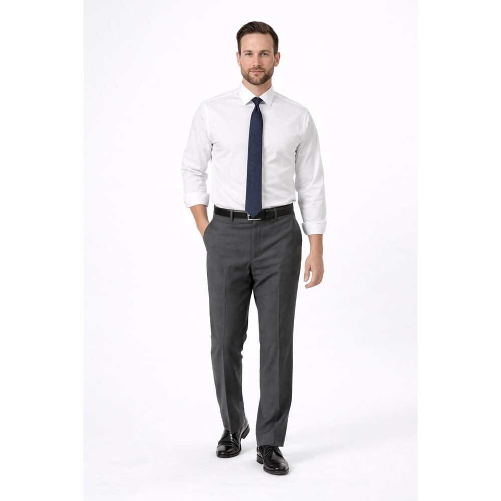 Kenith Cole Men's Dress Slacks 36 W 30 L Wool, Poly, dark gray